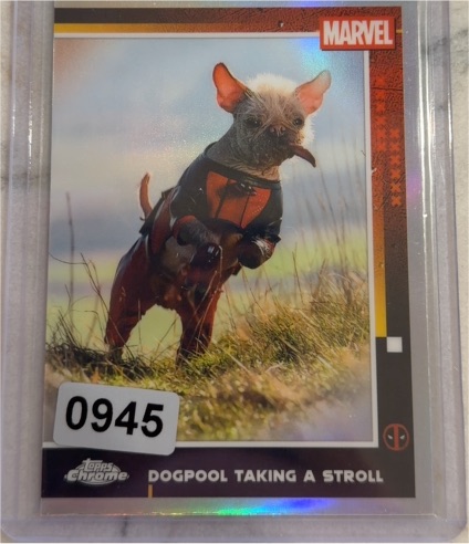2025 Topps Chrome Deadpool #73 Dogpool Taking A Stroll — front
