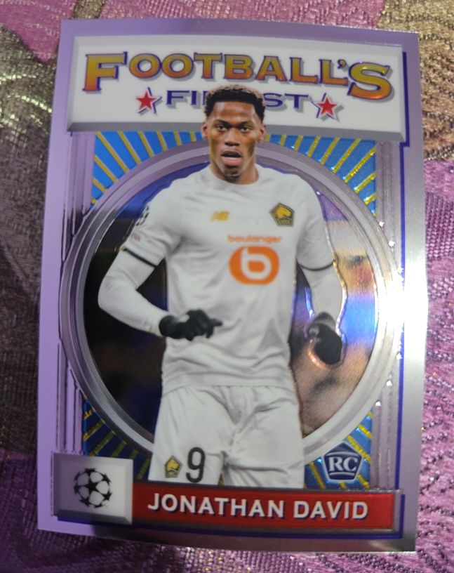 2021-22 Topps Finest Flashbacks UCL #86 Jonathan David — front