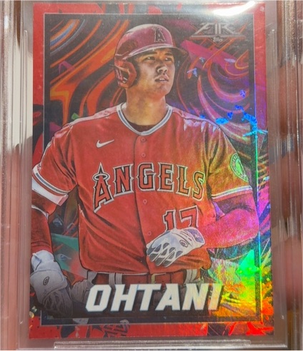 2022 Topps Fire #35 Shohei Ohtani — front