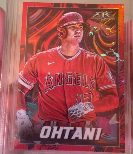 2022 Topps Fire #35 Shohei Ohtani — front