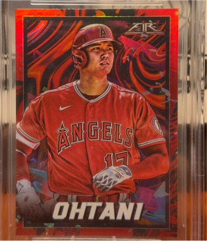 2022 Topps Fire #35 Shohei Ohtani — front