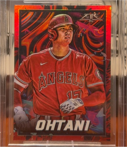 2022 Topps Fire #35 Shohei Ohtani — front