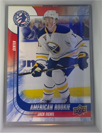 2015-16 Upper Deck National Hockey Card Day USA #USA6 Jack Eichel — front