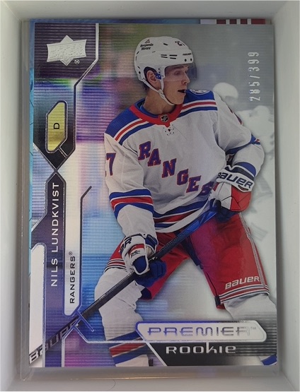2021-22 Upper Deck Premier #120 Nils Lundkvist Premier Rookie — front