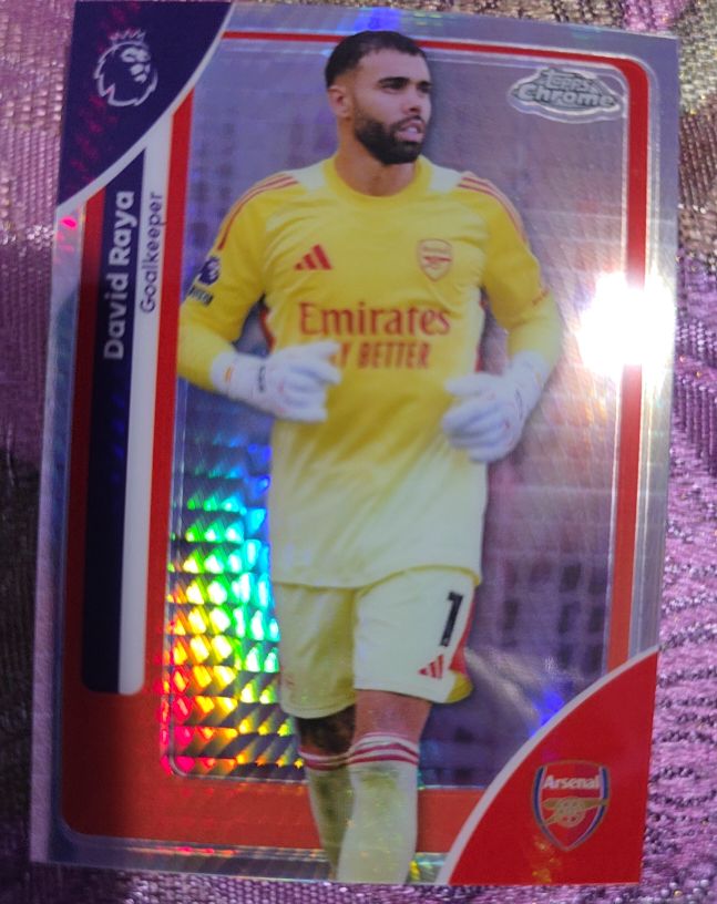 2025-26 Topps Chrome Premier League #17 David Raya — front