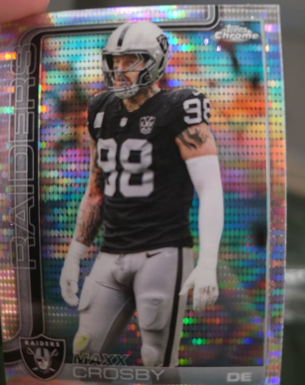 2025 Topps Chrome #180 Maxx Crosby — front
