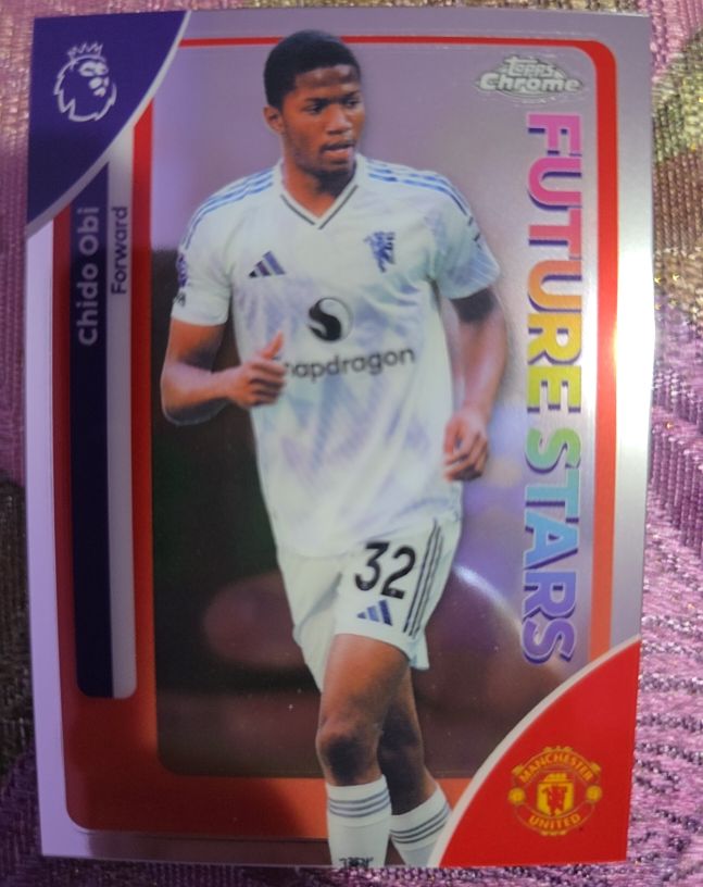 2026 Topps Chrome Premier League #140 Chido Obi — front