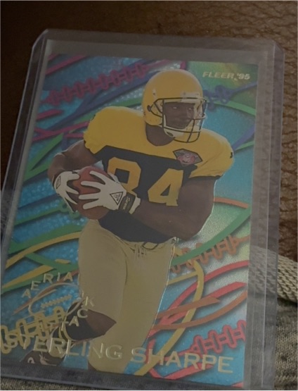 1995 Fleer Aerial Attack #6 Sterling Sharpe — front