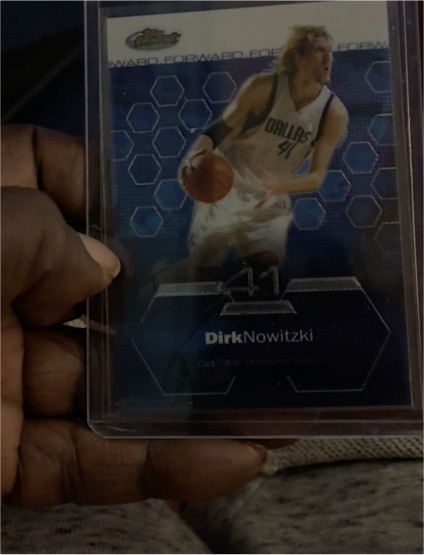 2002-03 Topps Finest #1 Dirk Nowitzki — front