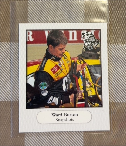 2003 Press Pass #SS4 Ward Burton Snapshots — front