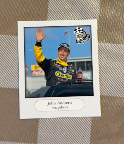 2003 Press Pass NASCAR Snapshots #SN1 John Andretti — front