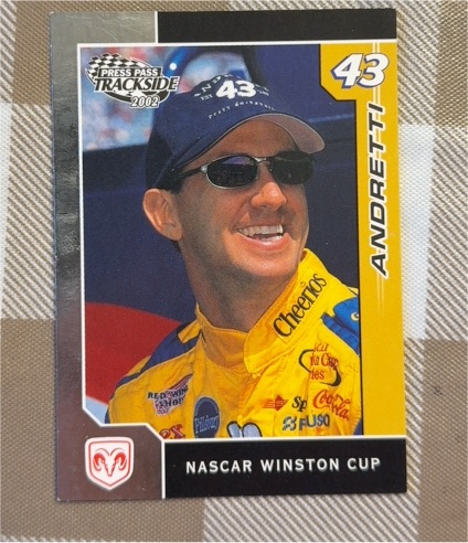 2002 Press Pass Trackside #43 John Andretti — front