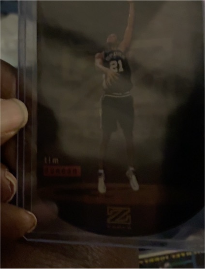 1997-98 Skybox Z-Force Zebut #6ZB Tim Duncan — front