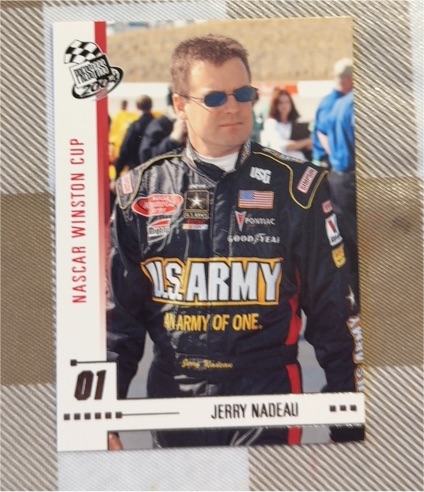 2001 Press Pass #01 Jerry Nadeau — front