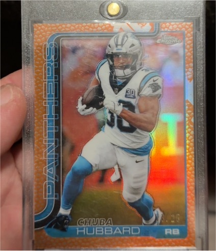 2025 Topps Chrome #42 Chuba Hubbard — front