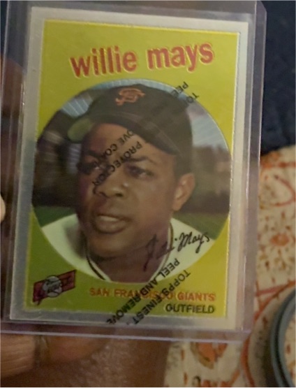 1997 Topps Reprints Finest #11 Willie Mays 1959 — front