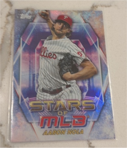 2023 Topps Update Stars of MLB Chrome #SMLBC-86 Aaron Nola — front