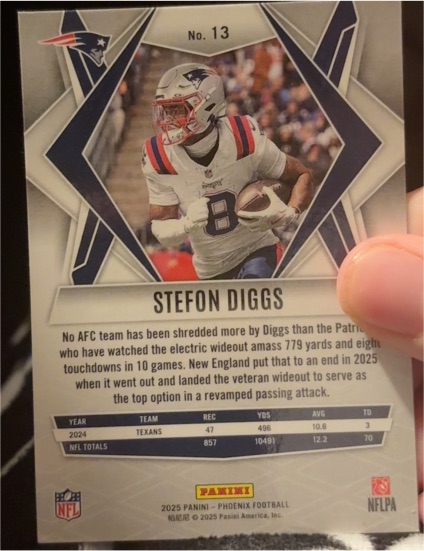 2025 Panini Phoenix #13 Stefon Diggs — front