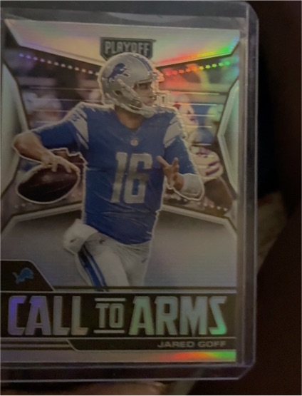 2021 Panini Playoff Call To Arms #CA-JGO Jared Goff — front