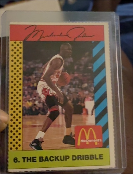 1990 McDonald's Sports Tips #6 Michael Jordan The Backup Dribble — front