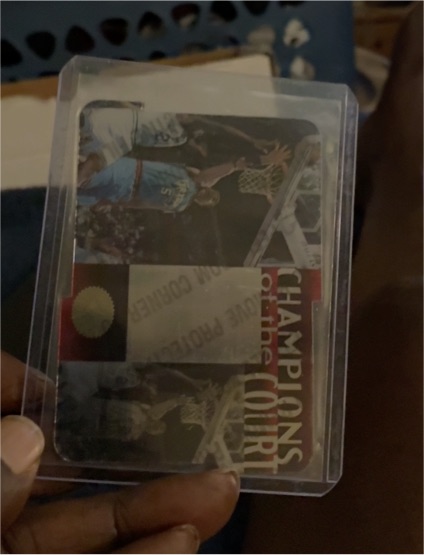 1995 SP Championship Series Champions of the Court Die-Cut #C15 Vin Baker — front