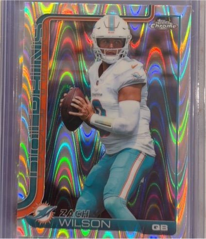 2025 Topps Chrome #189 Zach Wilson — front