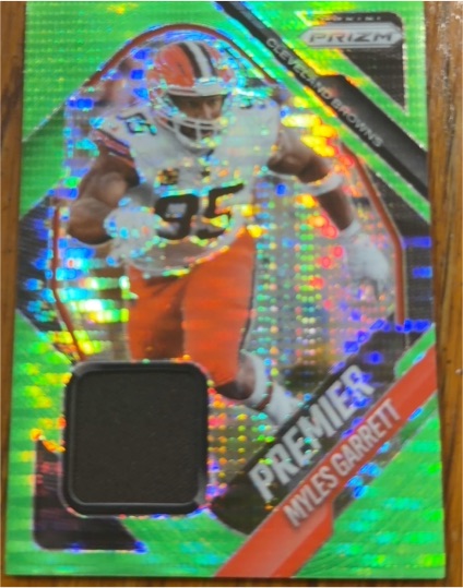 2025 Panini Prizm Premier Jerseys #PJY-MGT Myles Garrett — front