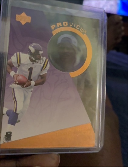 1996 Upper Deck Proview #PV1 Warren Moon — front