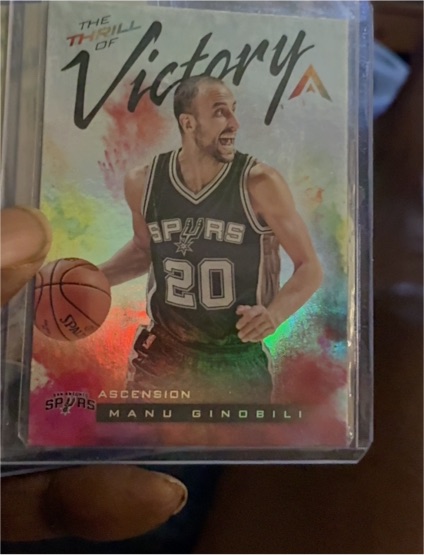 2017-18 Panini Ascension Thrill of Victory #TOV9 Manu Ginobili — front