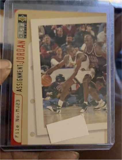 1996-97 Upper Deck Collector's Choice #363 Assignment: Jordan Michael Jordan — front
