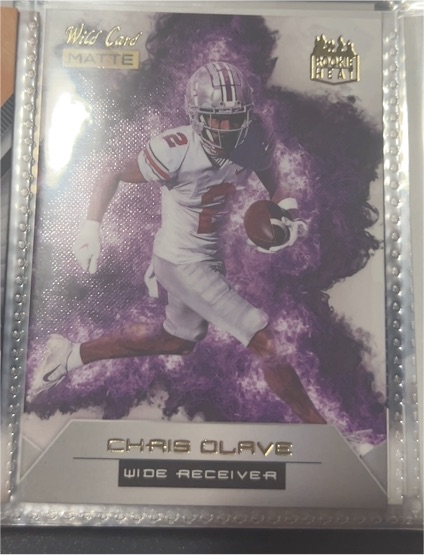 2022 Wild Card Matte Rookie Heat #RH-7 Chris Olave — front