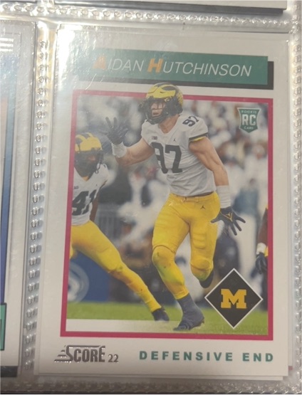 2022 Score #TB6 Aidan Hutchinson — front