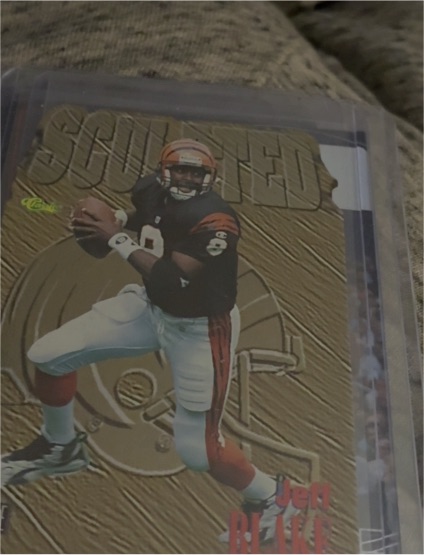 1996 Classic NFL Experience Sculpted #S2 Jeff Blake — front