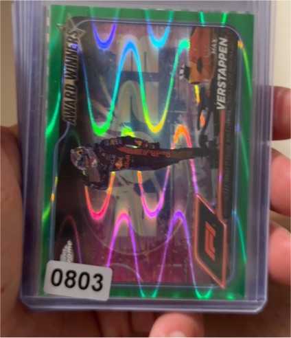 2025 Topps Chrome Formula 1 F1 Max Verstappen Award Winner #148 — front