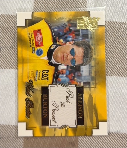 2002 Press Pass VIP Xplosive Parallel #X42 Ward Burton Past & Present Allison — front