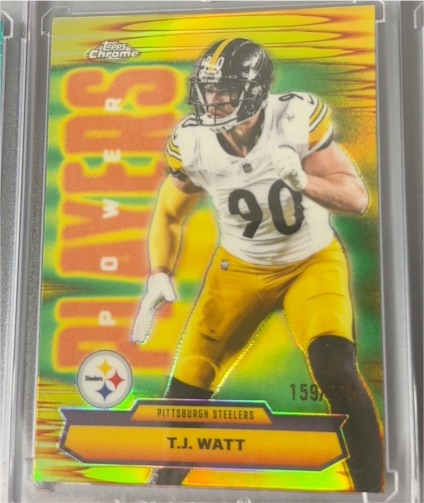 2025 Topps Chrome Football Power Players #PP-39 T.J. Watt — front