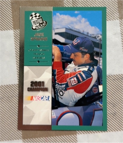 2002 Press Pass #97 Jack Sprague 2001 Champion — front