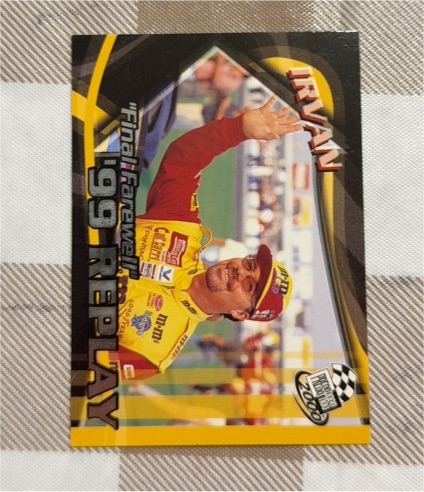 2000 Press Pass Final Farewell '99 Replay #99 Ernie Irvan — front