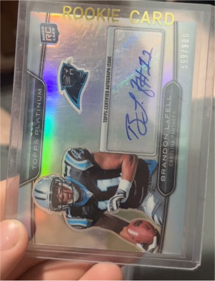 2010 Topps Platinum #83 Brandon LaFell Rookie Autographs — front