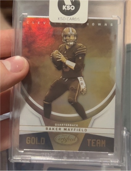 2019 Panini Certified Gold Team #GT-BM Baker Mayfield — front