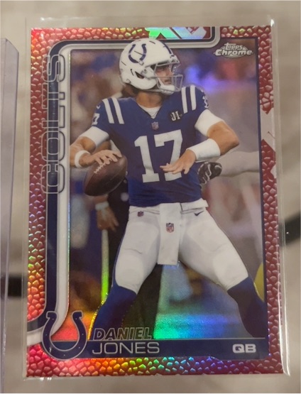 2025 Topps Chrome #132 Daniel Jones — front