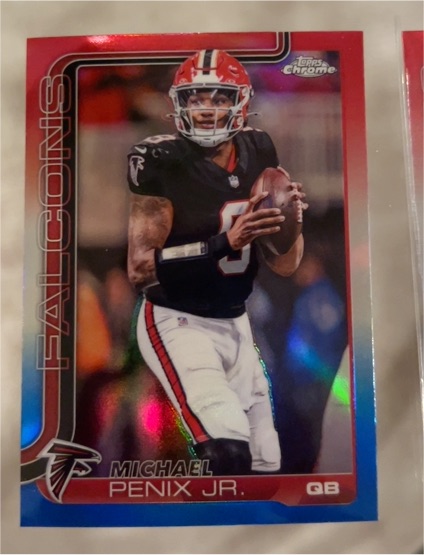 2025 Topps Chrome #15 Michael Penix Jr. — front