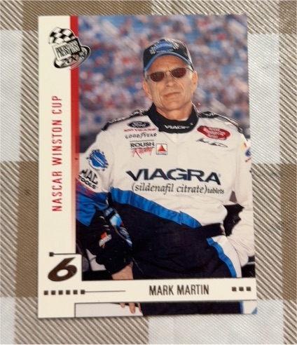 1997 Press Pass #6 Mark Martin — front