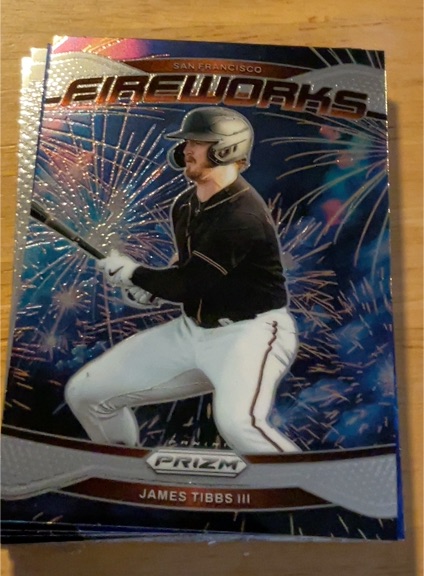 2025 Panini Prizm Fireworks #10 James Tibbs III — front