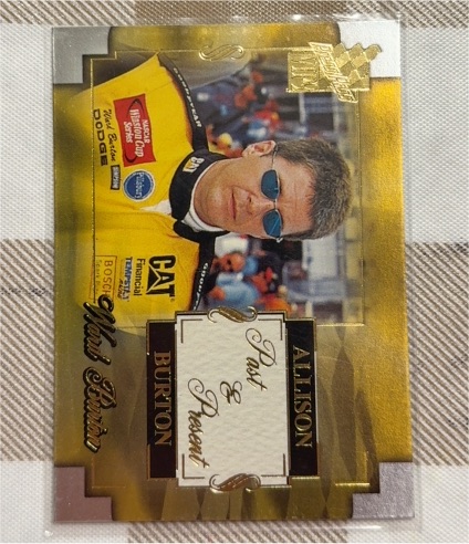 2002 Press Pass VIP Explosives #X43 Allison Burton Past & Present — front