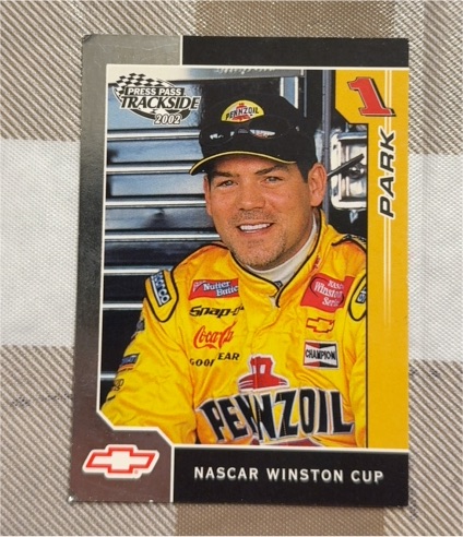 2002 Press Pass Trackside #10 Steve Park — front