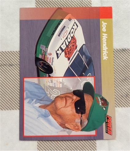 1994 Pro Set Power Racing Power Teams #PT15 Joe Hendrick — front