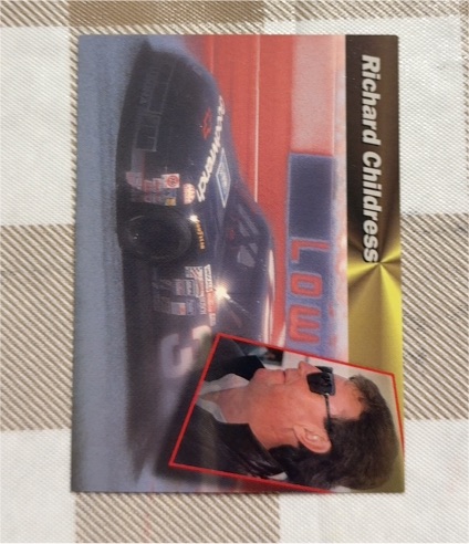 1994 Pro Set Power Racing Power Teams #PT6 Richard Childress — front