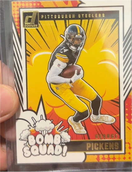 2024 Donruss #21 George Pickens Bomb Squad Pittsburgh Steelers — front