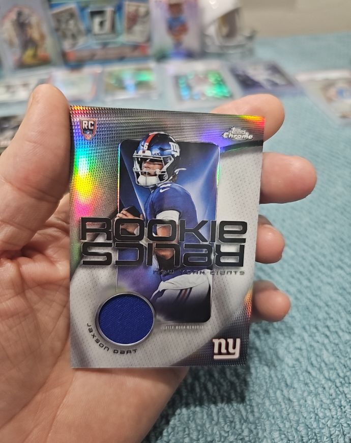 2025 Topps Chrome Rookie Relics #RR-JD Jaxson Dart — front